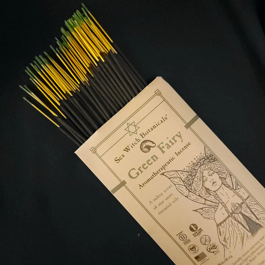 Green Fairy Incense: with All-Natural Star Anise Essential Oil