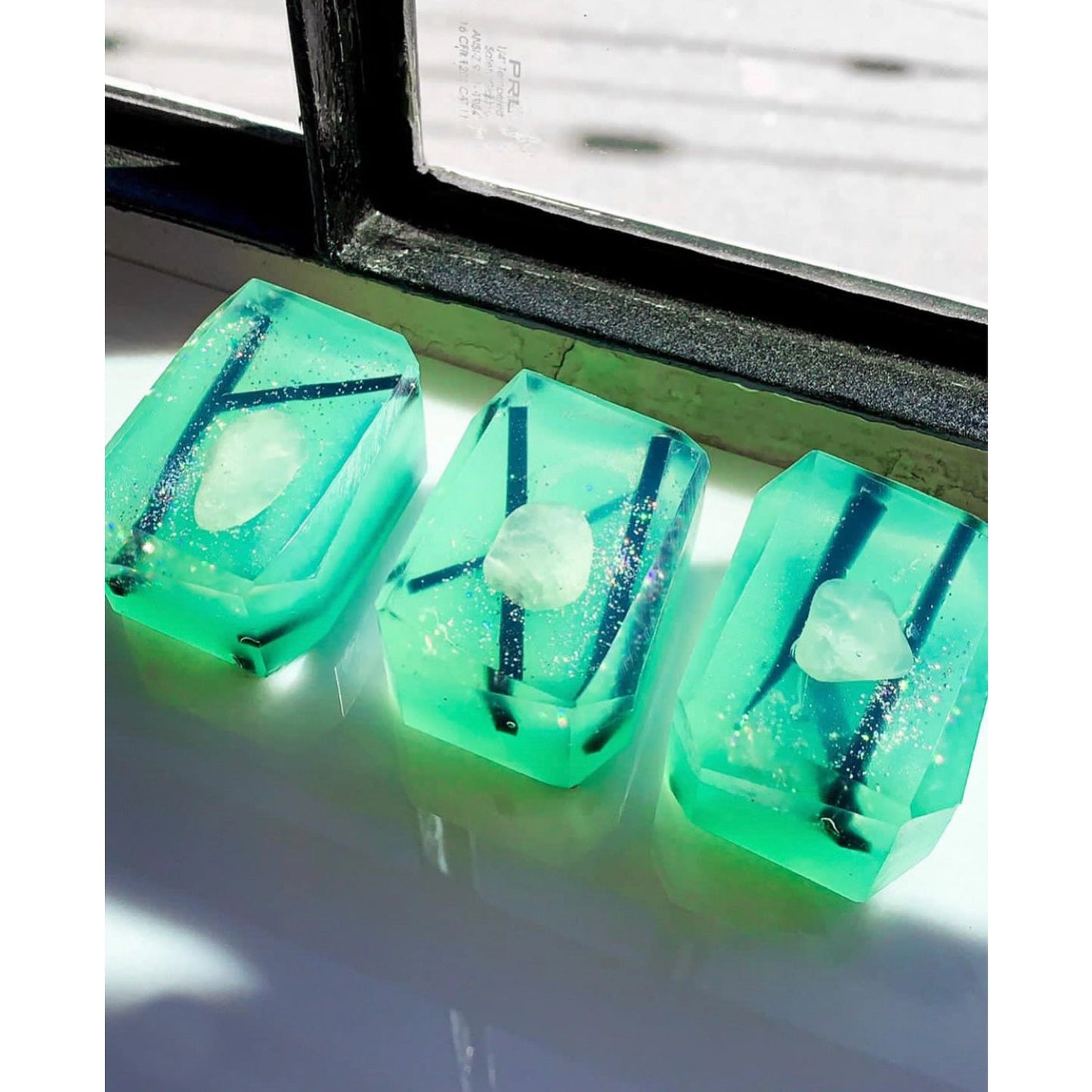 Nightmare Hex - 3 oz Glow in Dark Crystal Infused Bar Soap