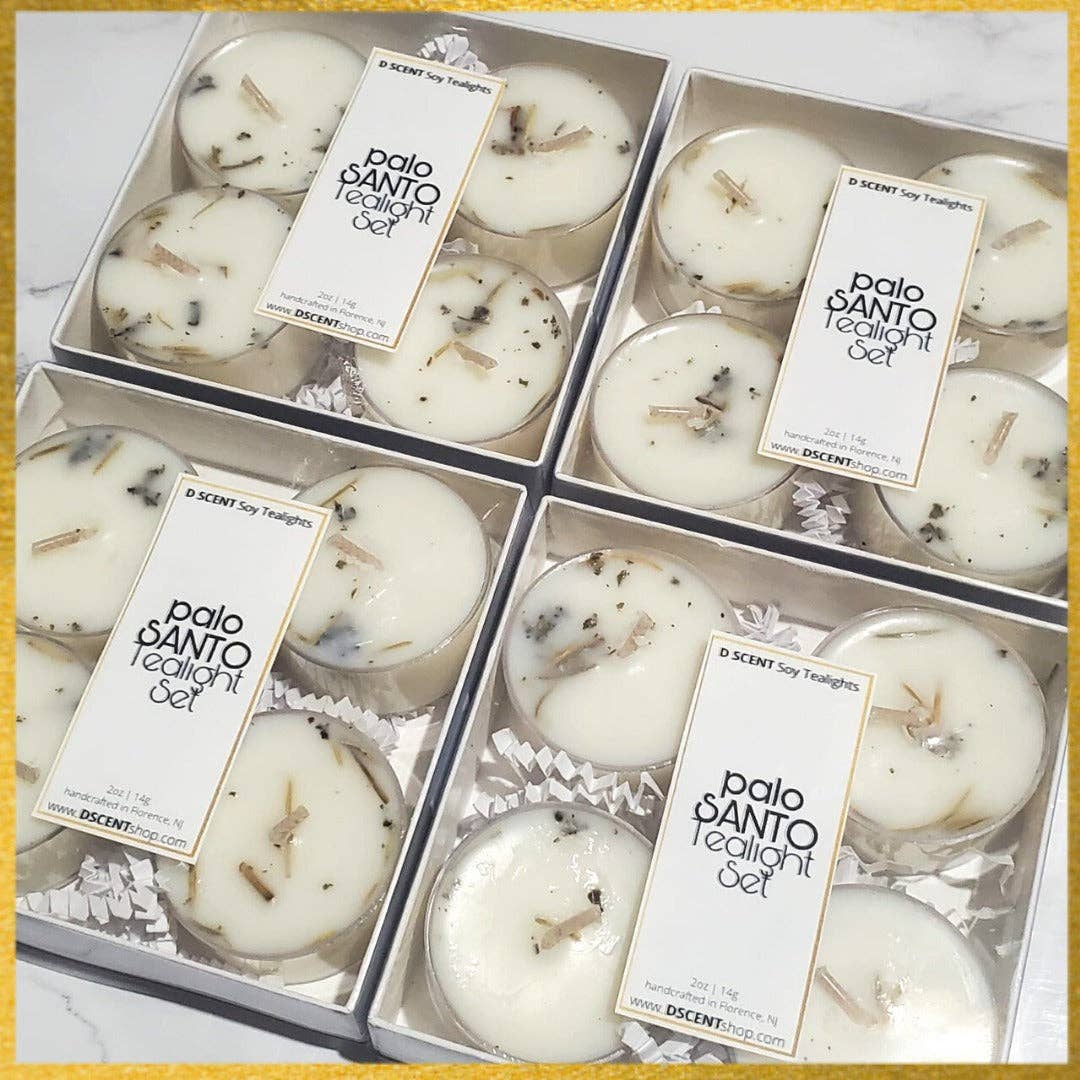 Palo Santo Soy Candle | Tealight Set