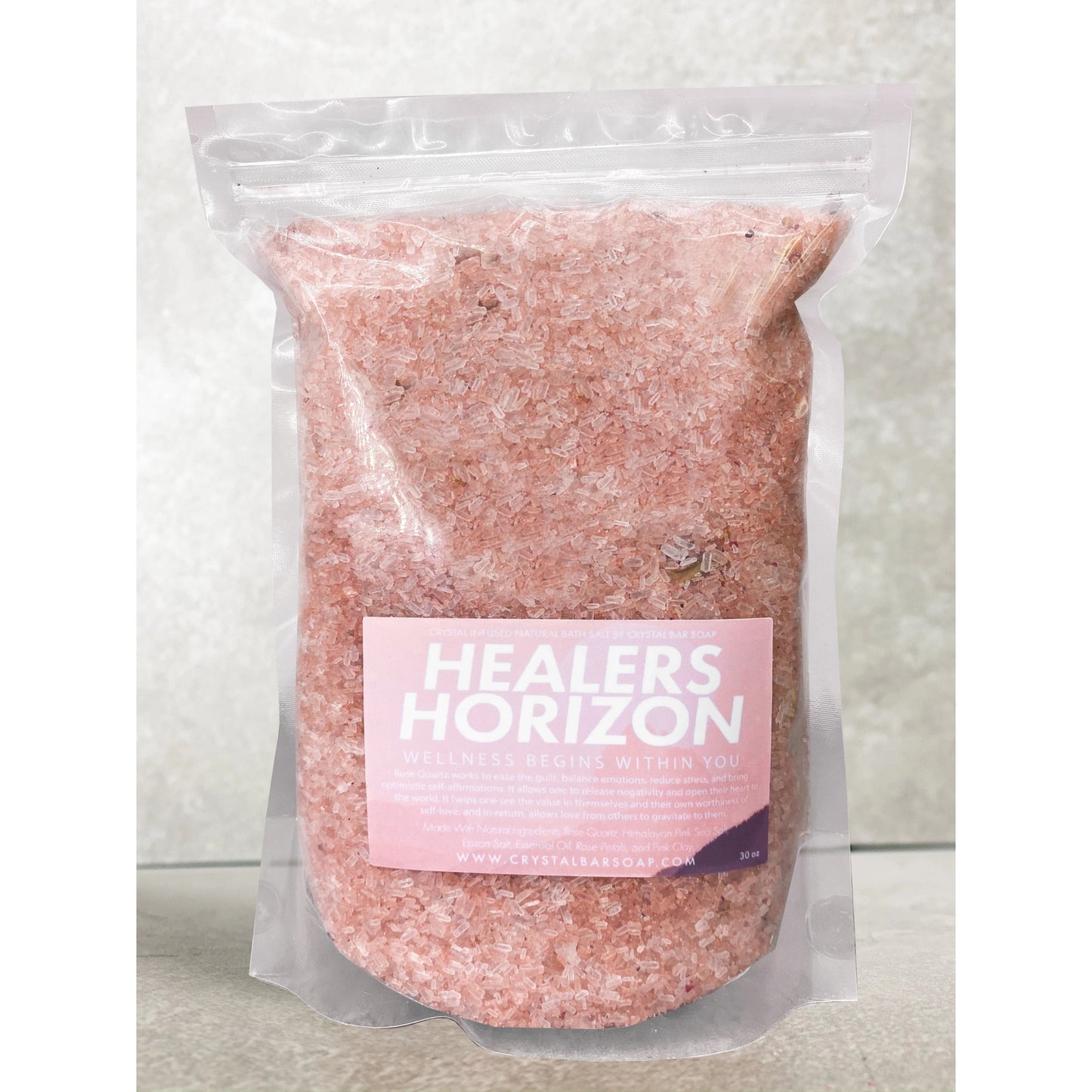 Healers Horizon - 30 oz Crystal Infused Bath Salt
