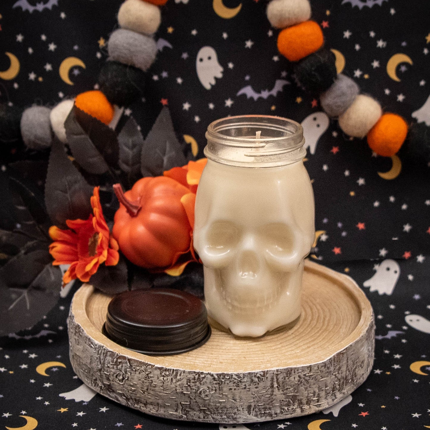 Halloween Skull Candle