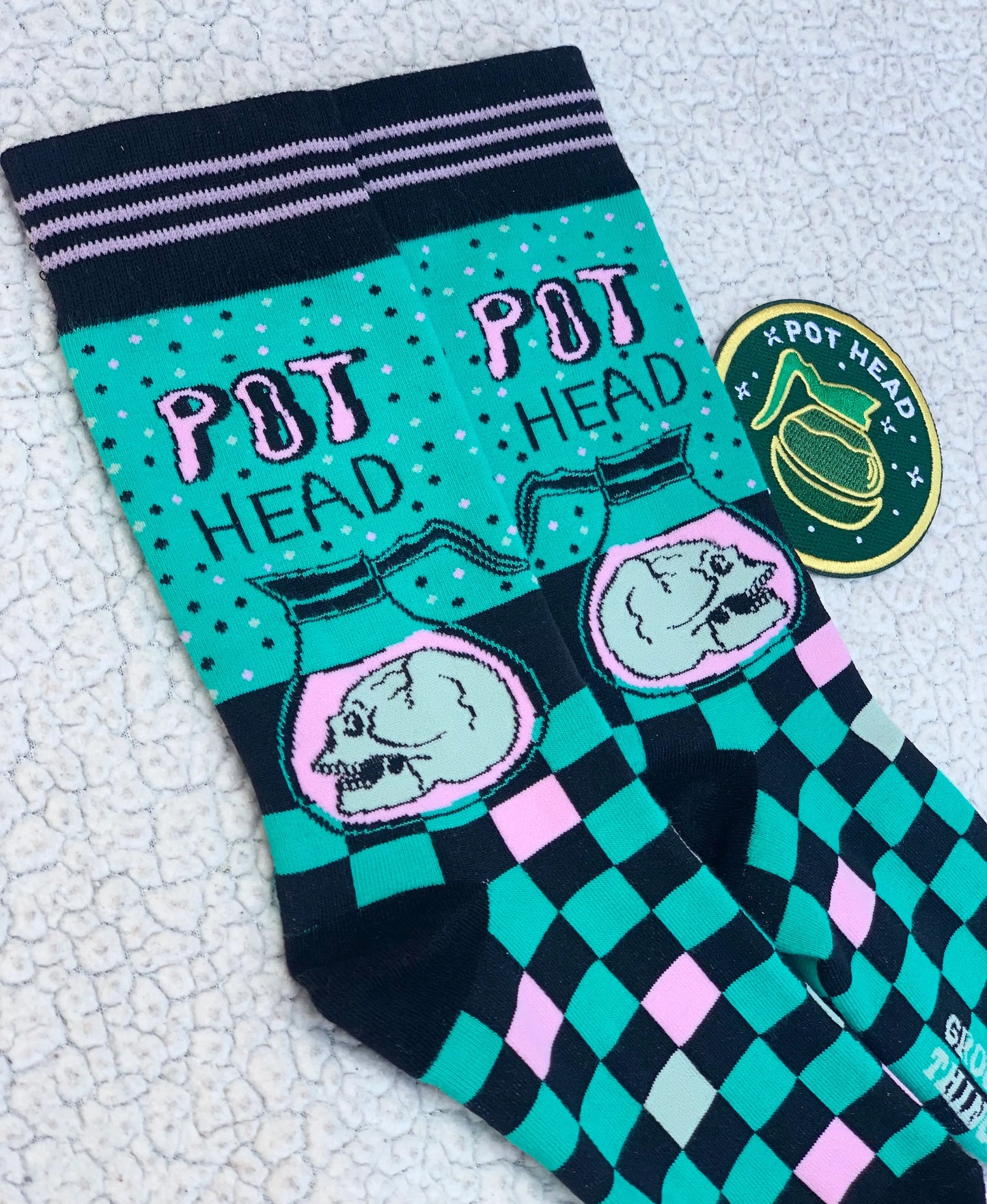 Pot Head Womens Crew Socks