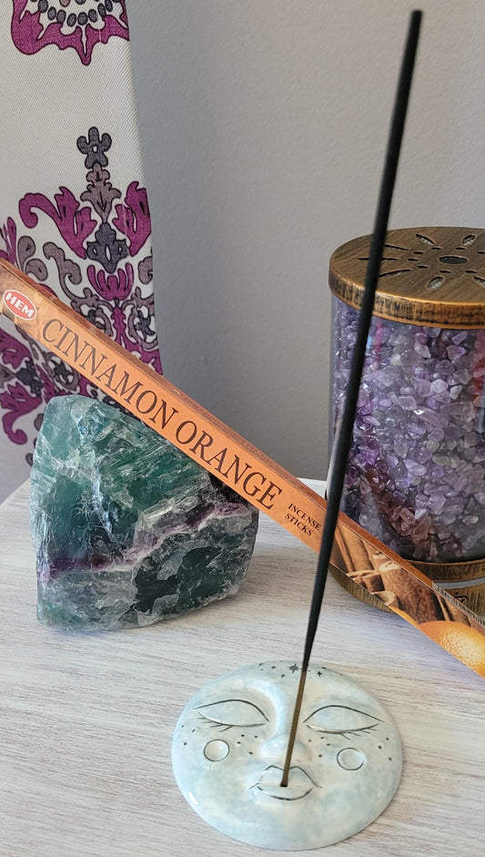 HEM Cinnamon Orange Square Box Incense Sticks