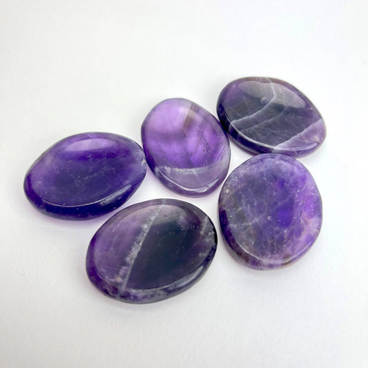 Amethyst Worry Stone