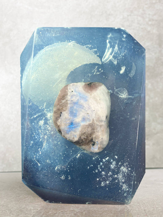 Moon Water - 5 oz Natural Crystal Infused Bar Soap