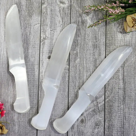 Selenite Crystal Knife | Moroccan Selenite