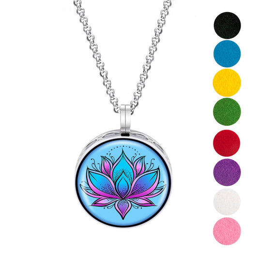 Blue Lotus Aromatherapy Diffuser Necklace