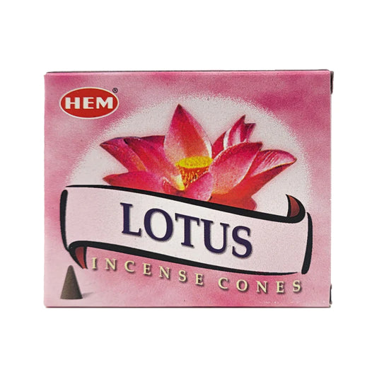 Lotus Hem Incense Cones - 10 Cones