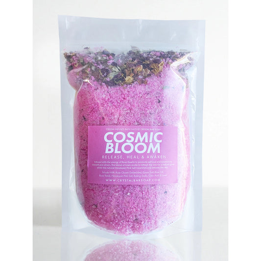 Cosmic Bloom - 30 oz Crystal Infused Bath Salt