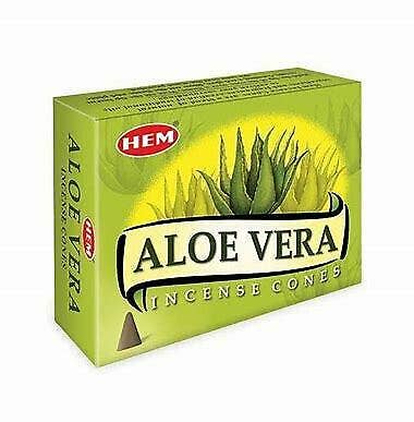 Aloe Vera Hem Incense Cones - 10 Cones