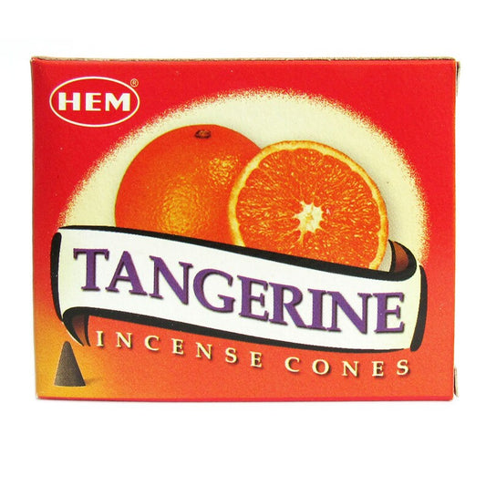 Tangerine Hem Incense Cones - 10 Cones